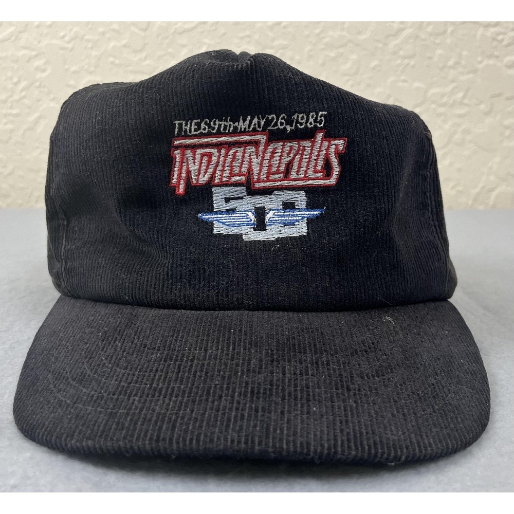 Vintage Indianapolis 500 Hat Cap‎ Snap Back Racing Indy Car May 26 1985 Mens 80s